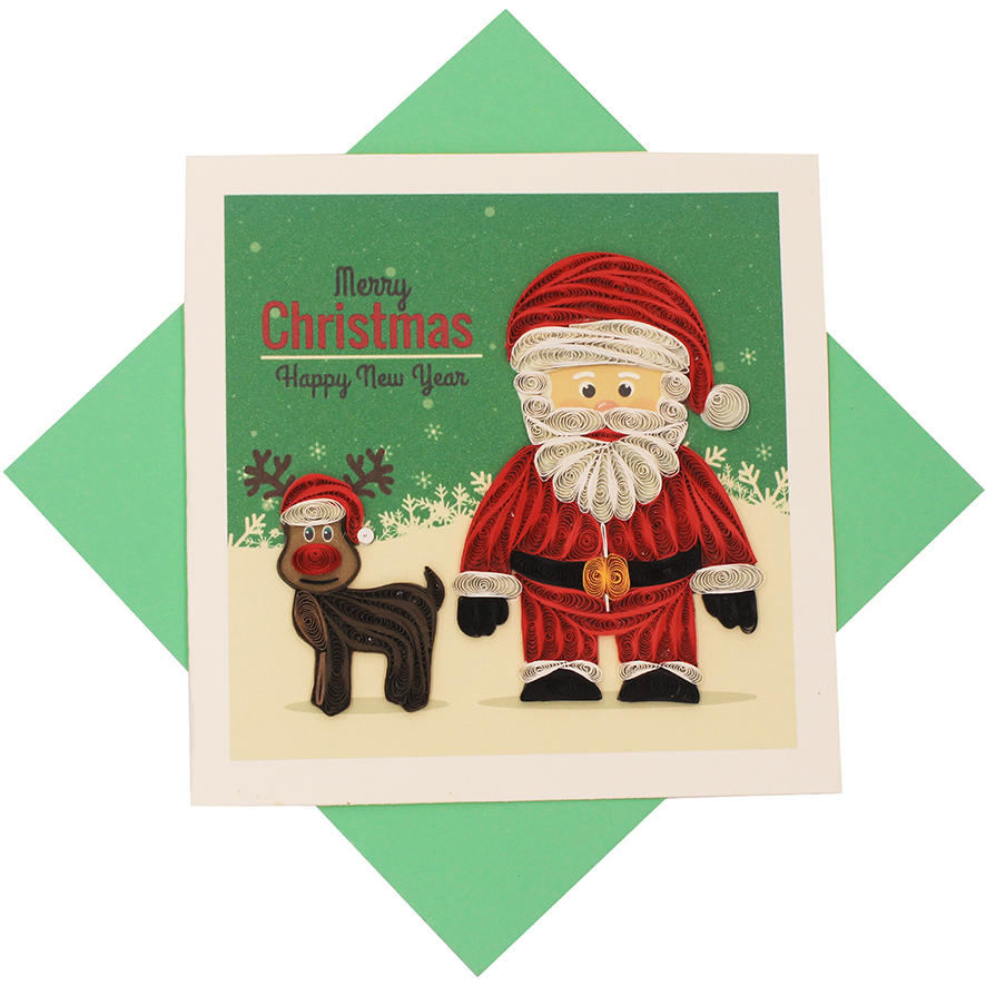 Quilling Christmas Card 12